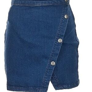 We The Free Blue Denim Skirt